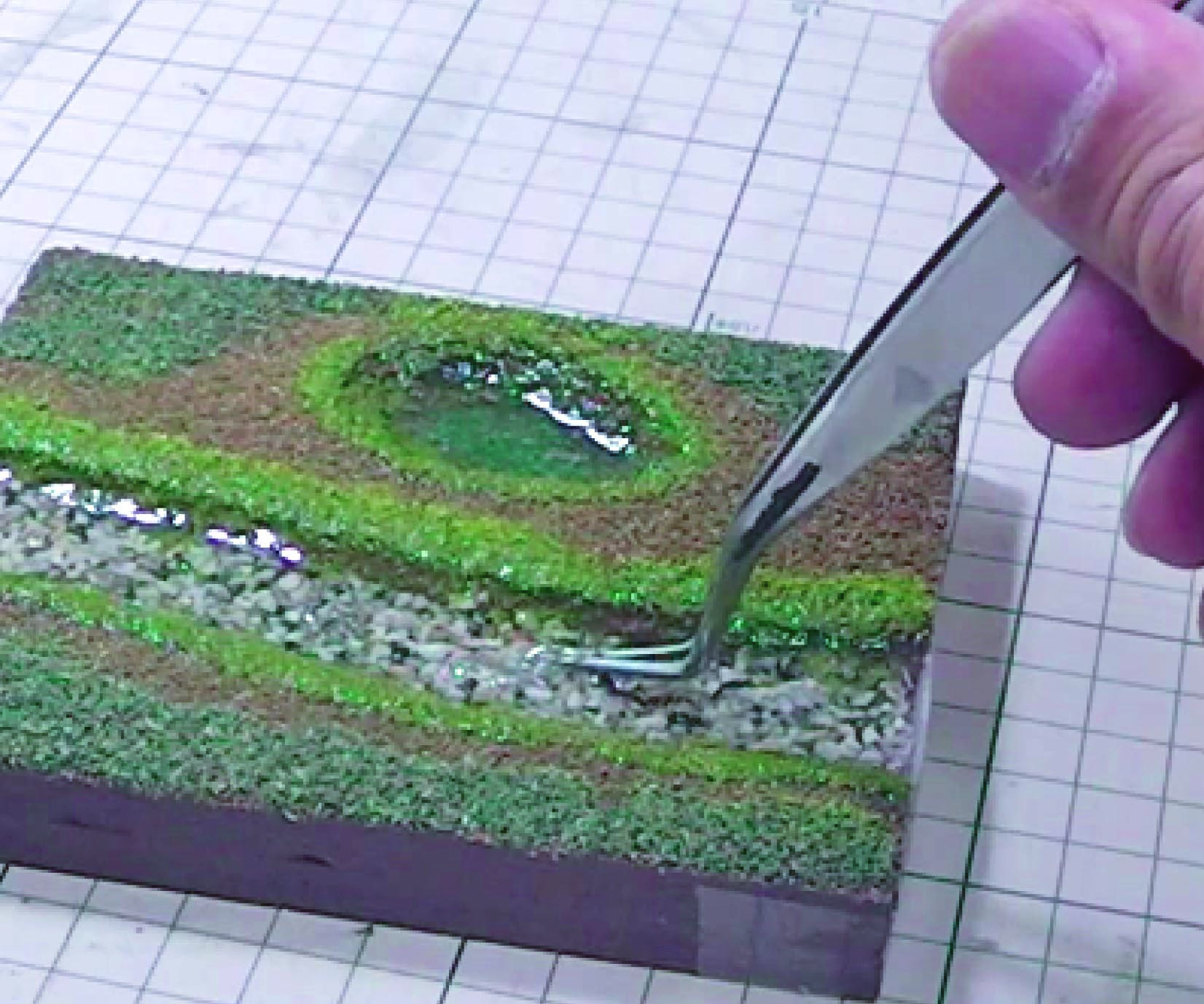 ジオラマ　海　作り方